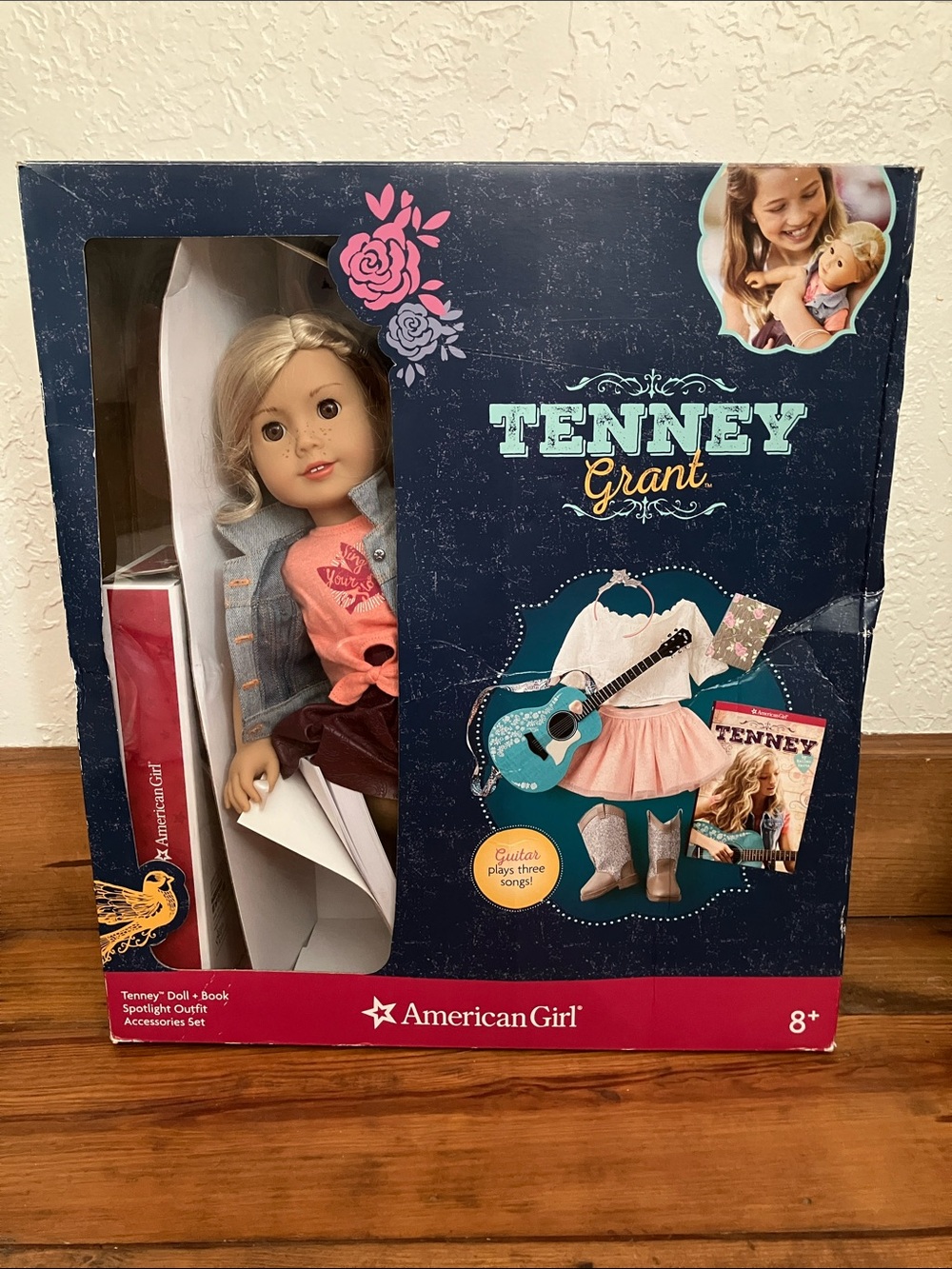 American Girl Tenney Grant Doll with Navy, Pink, Teal Accents